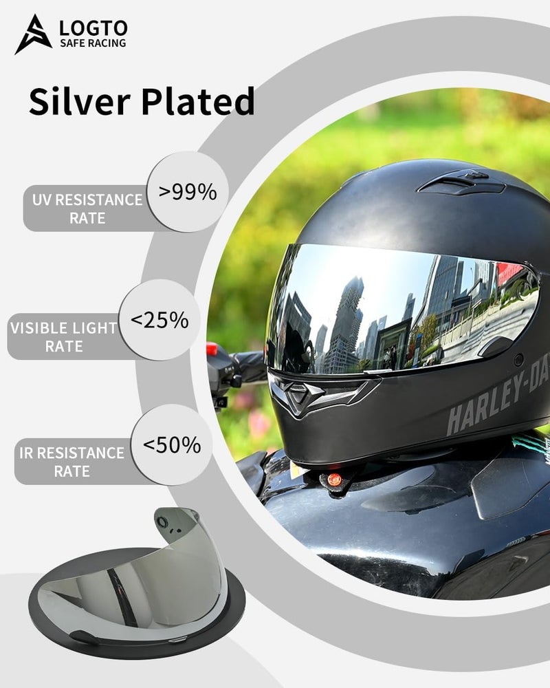 Logto Replacement Motorcycle Helmet Visor Shield for Star RS-1 Vortex Qualifier Revolver Helmet Accessories Universal - Image 5